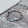 Pulsera Chapita Seño Gracias - Acero quirúrgico W4