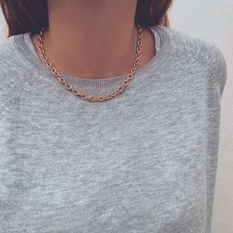Collar Tiffany Gold - Acero Dorado V24 - comprar online