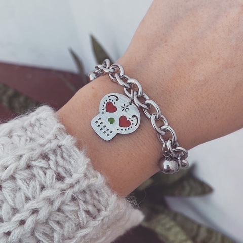 Pulsera Calavera Mexicana - Acero Quirúrgico V0 - comprar online