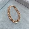 Pulsera Doble Iga gold - Acero Dorado J1