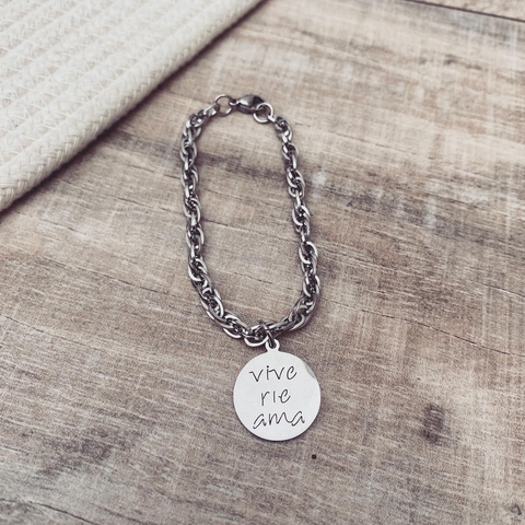 Pulsera Vive Rie Ama Cool - Acero Quirúrgico F4 - comprar online