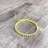 Pulsera Estiu Regulable Amarillo Fluo o Plata 925 O3