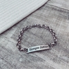 Pulsera Chapita Siempre Juntas - Acero quirúrgico W4