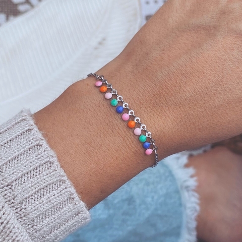 Pulsera Indi Rainbow- Acero quirúrgico D1 bis - comprar online