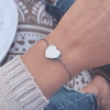 Pulsera Corazón Plano - Acero quirúrgico W1