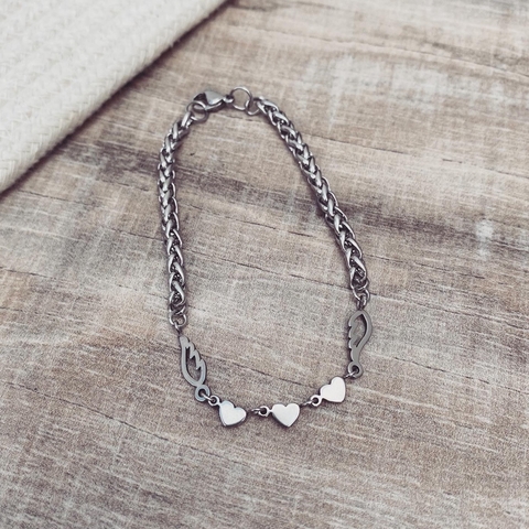 Pulsera Dosiamor - Acero quirúrgico E17.M - comprar online