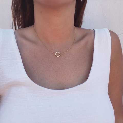 Collar Karma Gold - Acero Dorado J5 - comprar online