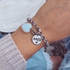 Pulsera Amor Corazón lunar - Acero quirúrgico W14.C