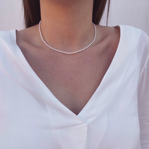 Collar Perlas Premium - Acero quirúrgico V24.A - comprar online