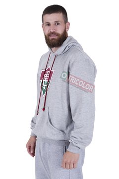 Moletom Fluminense Mescla com Capuz - Hat Trick - comprar online