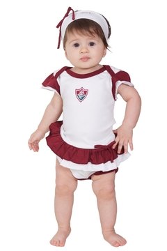 Body Vestido com Tiara Fluminense Bebê - comprar online