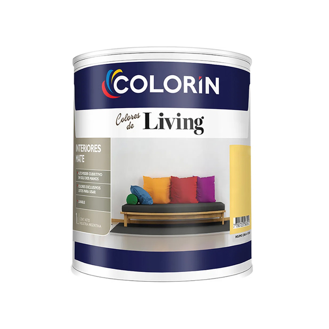 Colorin Living Pintura Latex Interior Colores X 4 Litros