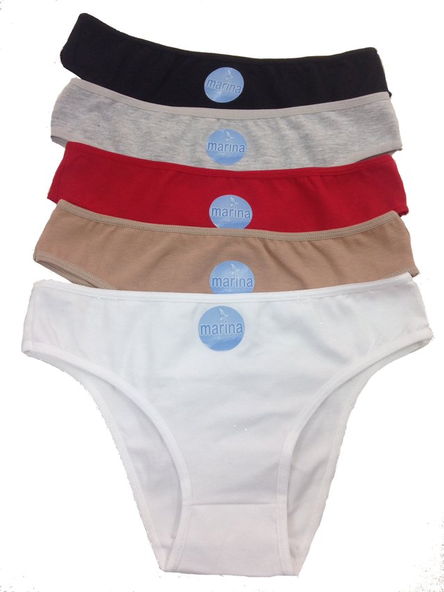 Pack X 6 Vedetina Algodon Y Lycra Marina 1422