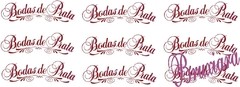 55317 Bodas de Prata (Escrita) - Bruxiara Porcelanas