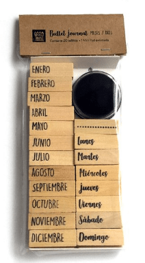 Sello Ponte Rey Set Bullet Journal - Mes + Semana - comprar online