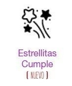 Sello Estrellitas Cumple CH en internet