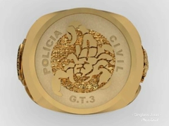 Anel gt3 - grupo tático 3 em ouro 18k - comprar online