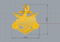 Pingente do Clanfistas em ouro18k - Ginglass Joias3D – Modelagem3D - Prototipagem