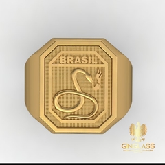 Anel a cobra vai fumar em ouro 18k - loja online