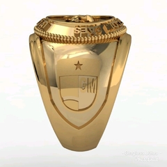 Anel do canil de Jundiaí em ouro (750) 18k - Ginglass Joias3D – Modelagem3D - Prototipagem