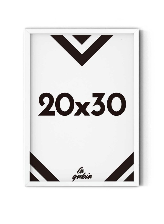 Marco 20x30 blanco - Taller de marcos- La Gubia