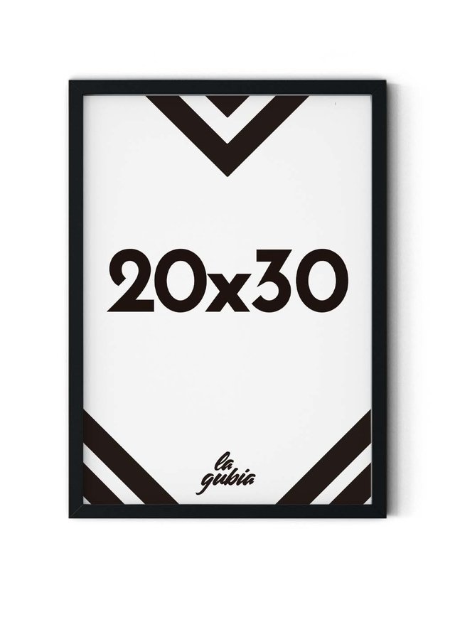 Marco 20x30 negro - Taller de marcos- La Gubia