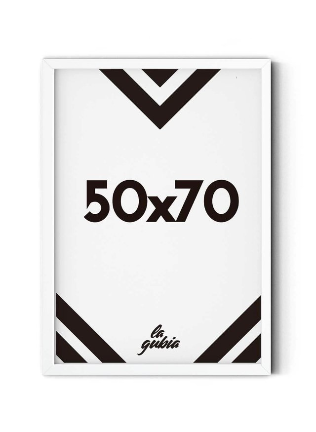 Marco 50x70 blanco - Taller de marcos- La Gubia