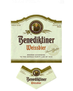 RÓTULO BENEDIKTINER WEISSBIER PREMIUM 500 ML GERMANY - comprar online