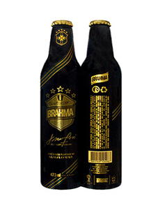 GARRAFA VAZIA CERVEJA BRAHMA COPA 2014 ALUMÍNIO 473 ML BRAZIL - comprar online