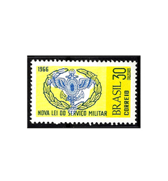 COMEMORATIVO BRAZIL 1966 NOVA LEI DO SERVIÇO MILITAR - comprar online
