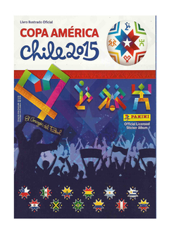 ÁLBUM COPA AMÉRICA CHILE 2015 NOVO CAPA NORMAL C/ 60 FIGURINHAS - comprar online