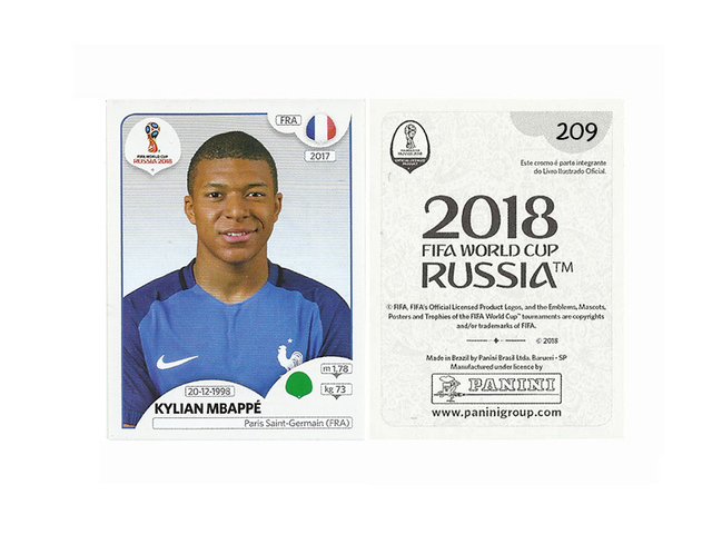 Figurinhas Mbappé Copa 2022 e 2018 #albumdacopa #mbappé #futebol