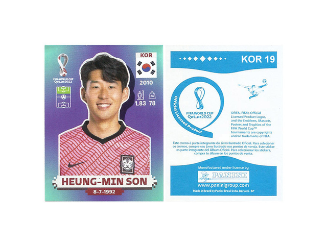 Figurinha Legend Prata Heung-min Son Copa Do Mundo 2022 - Escorrega o Preço