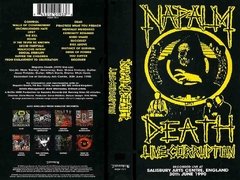 VHS NAPALM DEATH LIVE CORRUPTION 1997 EARACHE RECORDS USA