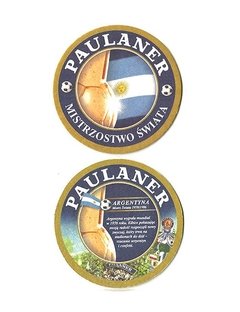 BOLACHA CERVEJA PAULANER ARGENTYNA REP TCHEKA REDONDA 10,5 CM