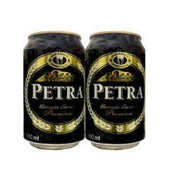 LATA VAZIA PETRA ESCURA PREMIUM ANTIGA 350 ML ALUMÍNIO BRAZIL