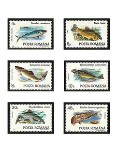 SELO FAUNA ROMENIA PEIXES 1992 6 VALORES - comprar online