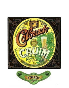 RÓTULO COLORADO CERVEJA CAUIM PILSEN 600 ML BRAZIL