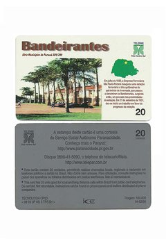 TELEFÔNICO TELEPAR 1999 20 UNIDADES CIDADES DO PARANÁ "BANDEIRANTES"