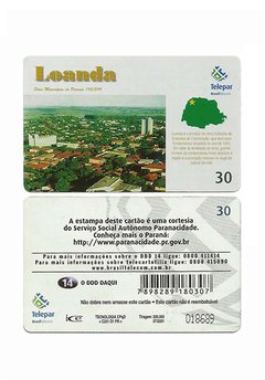 TELEFÔNICO TELEPAR 2001 30 UNIDADES CIDADES DO PARANÁ "LOANDA"