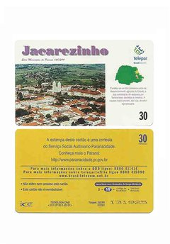 TELEFÔNICO TELEPAR 2001 30 UNIDADES CIDADES DO PARANÁ "JACAREZINHO"