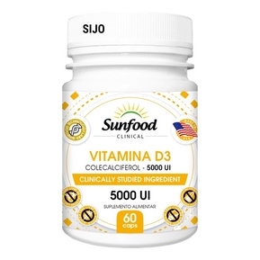 Vitamina D3 5.000ui 60 Caps Sunfood - Sempre Natural