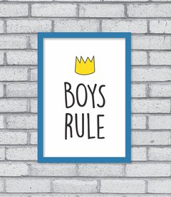 Quadro Boys Rule - comprar online