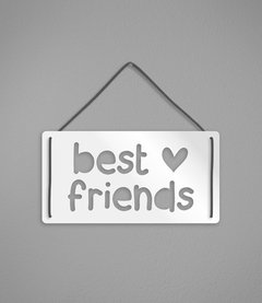 Plaquinha Best Friends em Acrílico - comprar online