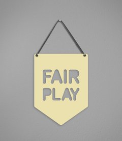 Plaquinha Fair Play em Acrílico - loja online