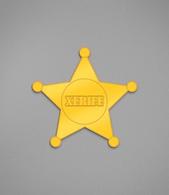 Placa Xerife - comprar online
