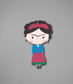 Placa Cute Frida