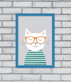 Quadro Hipster Kitty - comprar online