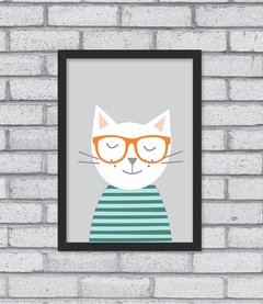 Quadro Hipster Kitty - comprar online