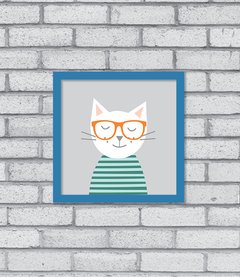 Imagem do Quadro Hipster Kitty